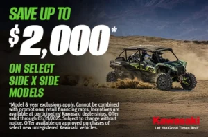 Read more about the article SAVE UP TO $2,000* ON SELECT SIDE X SIDE MODELS