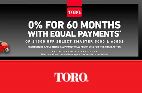 Read more about the article 0% for 60 Months – Residential Lawn Mowers