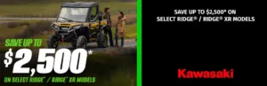 Read more about the article SAVE UP TO $2,500 ON SELECT RIDGE – RIDGE XR MODELS – Side x Side