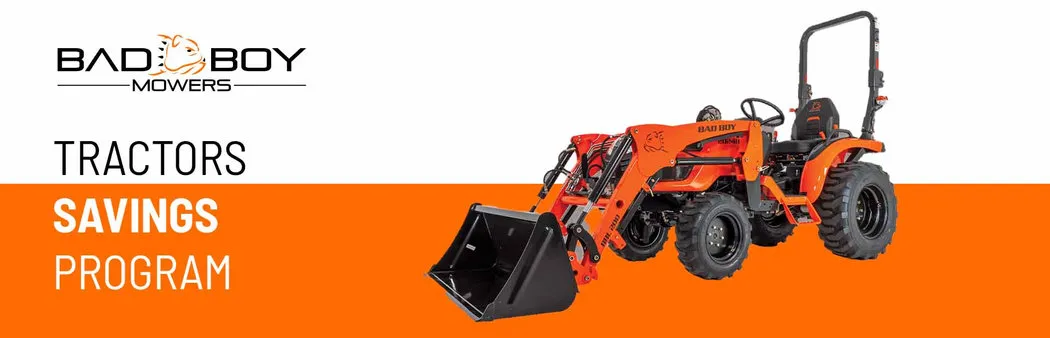 Read more about the article Bad Boy Tractor Savings Program – Agricultural Tractors