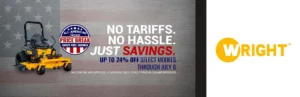 Read more about the article PRICE BREAK TARIFF FREE SAVINGS – Commercial Lawn Mowers