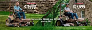 Read more about the article Save On The 328G4 And 337G5 – Commercial Lawn Mowers