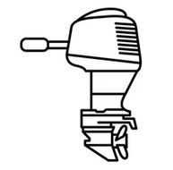 Outboard motor service icon