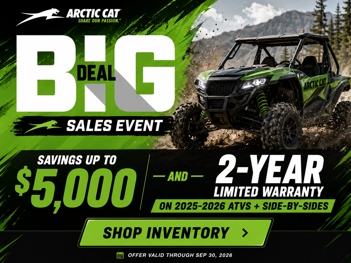 Arctic Cat Big Deal Sales Event