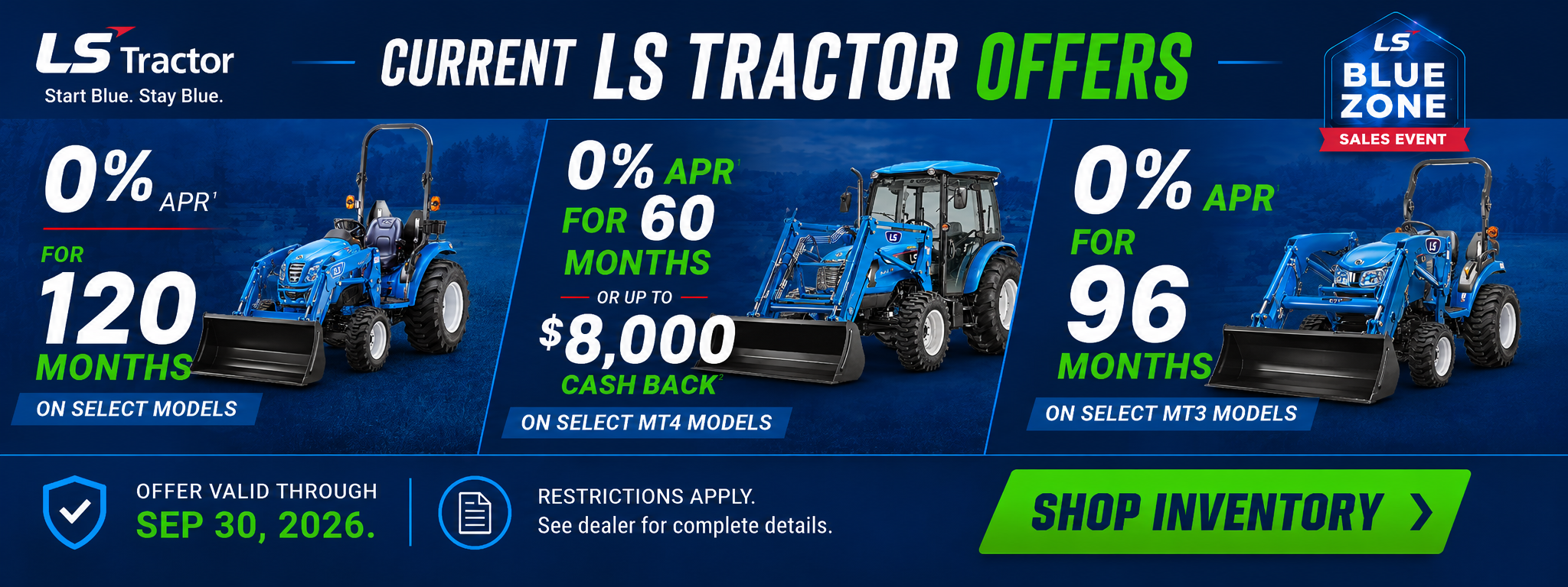 Current LS Tractor Offers