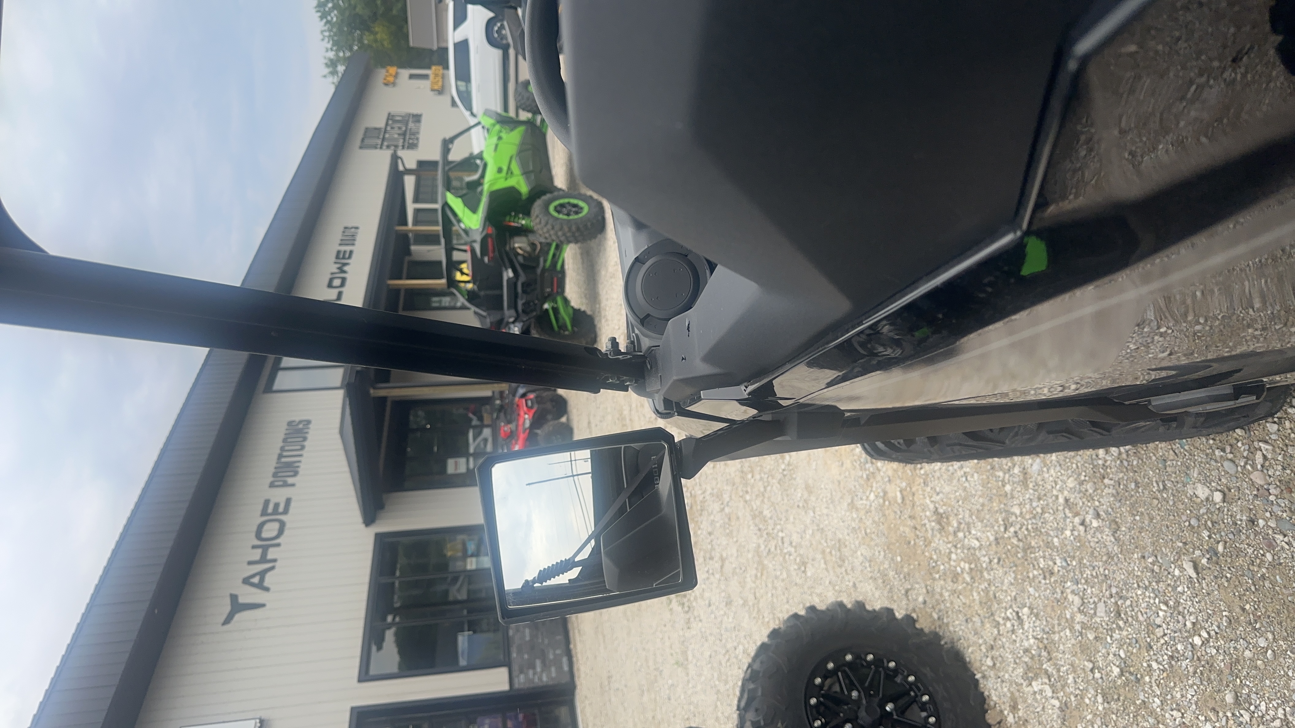 2026 Kawasaki Ridge Metallic Carbon Gray/Super Black w/ Side View Mirrors UTV