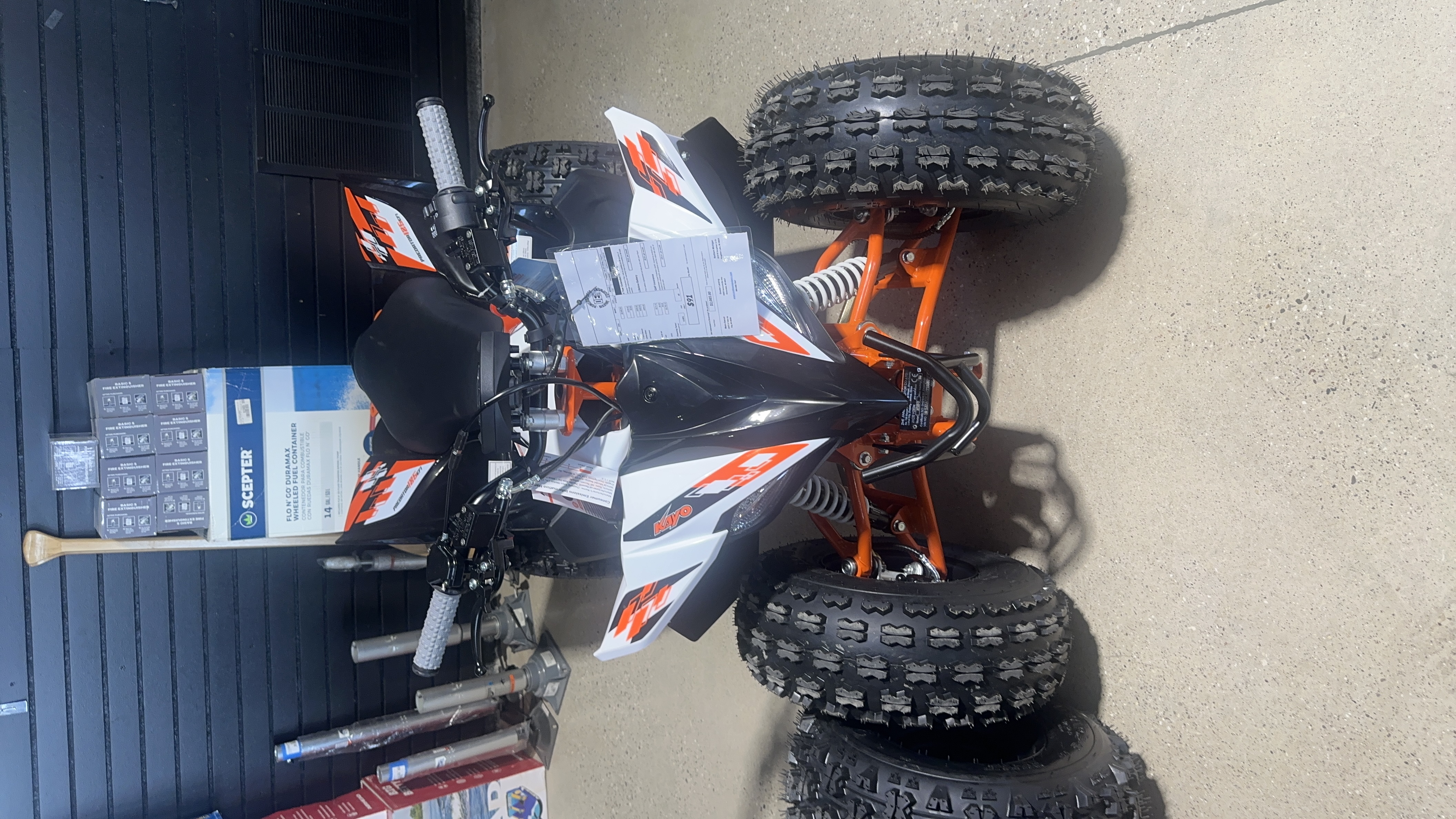 2026 Kayo Predator 125 EFI White (10yrs+) ATV