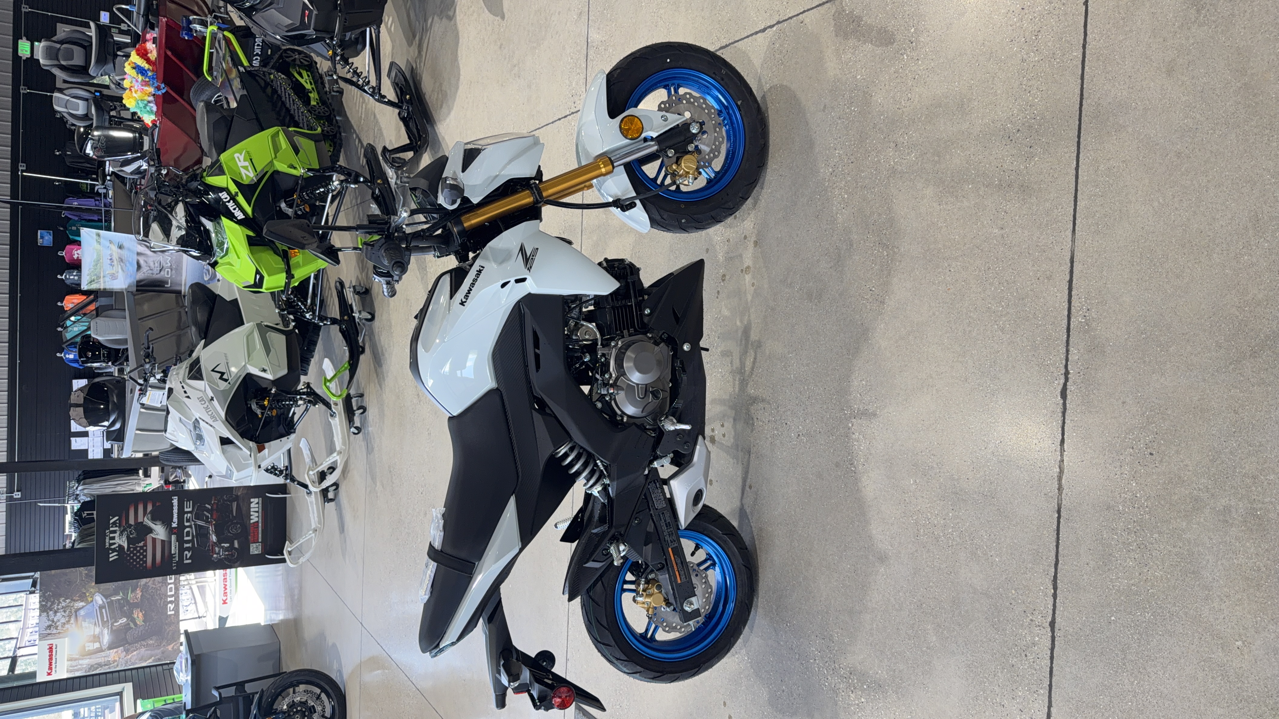 2026 Kawasaki Z125 Pro Cyper Pearl Robotic White MOTORCYCLE