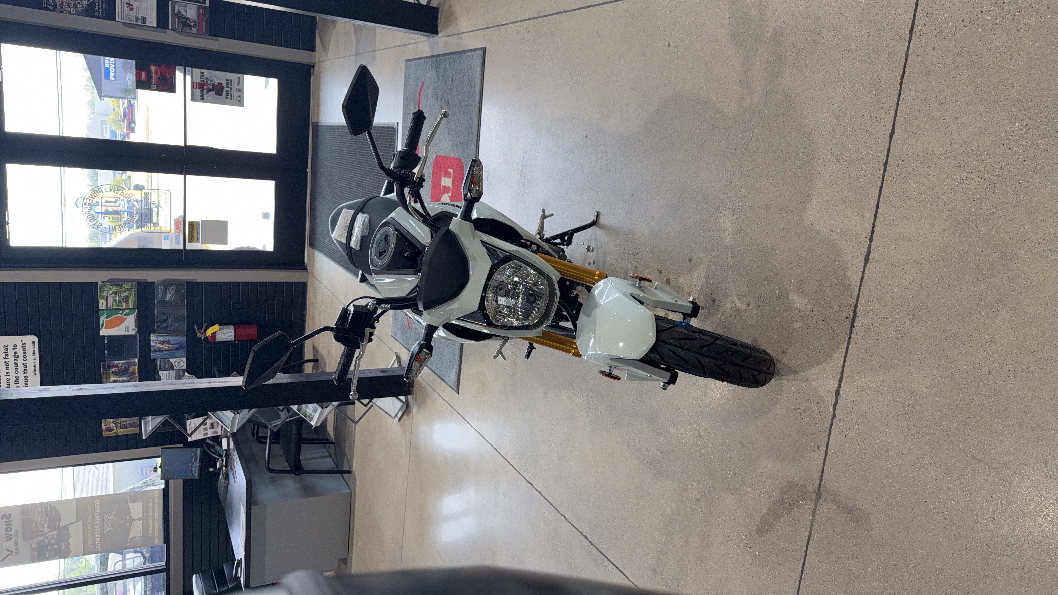 2026 Kawasaki Z125 Pro Cyper Pearl Robotic White MOTORCYCLE