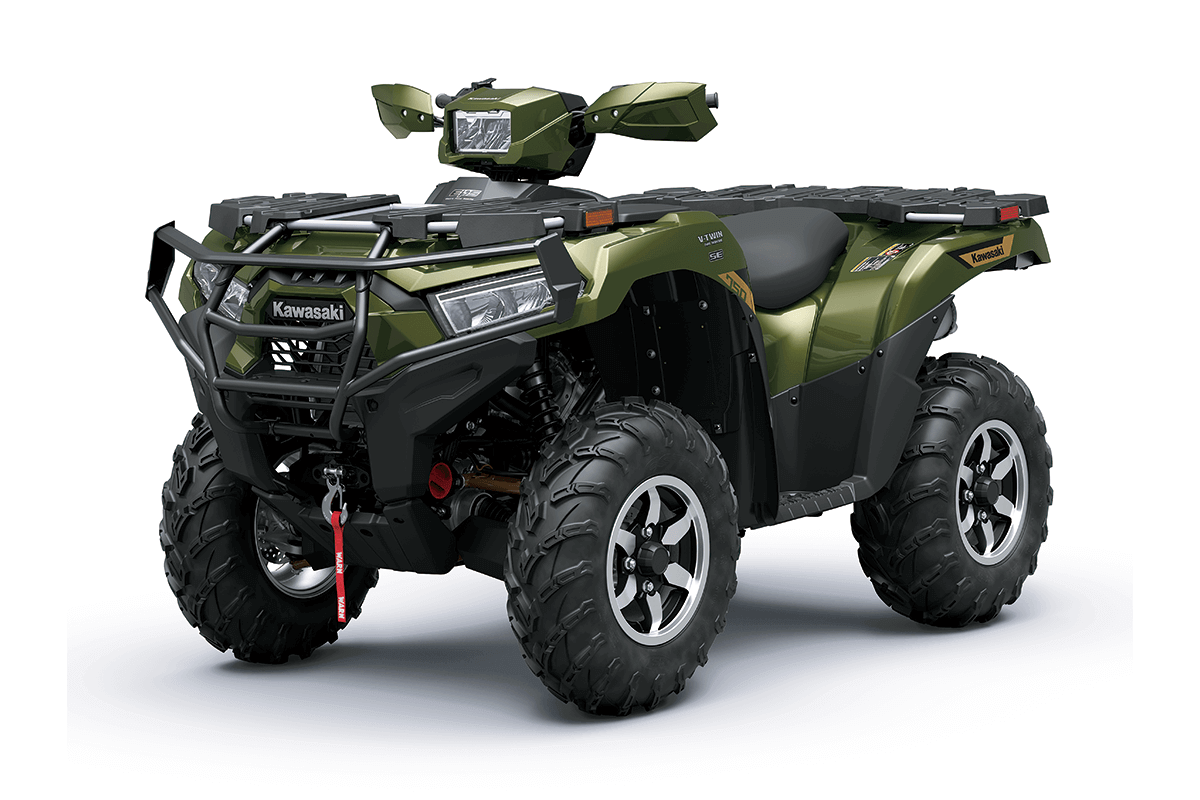 2026 Kawasaki Brute Force 750 SE EPS Metallic Gold Sparkle Deep Green ATV