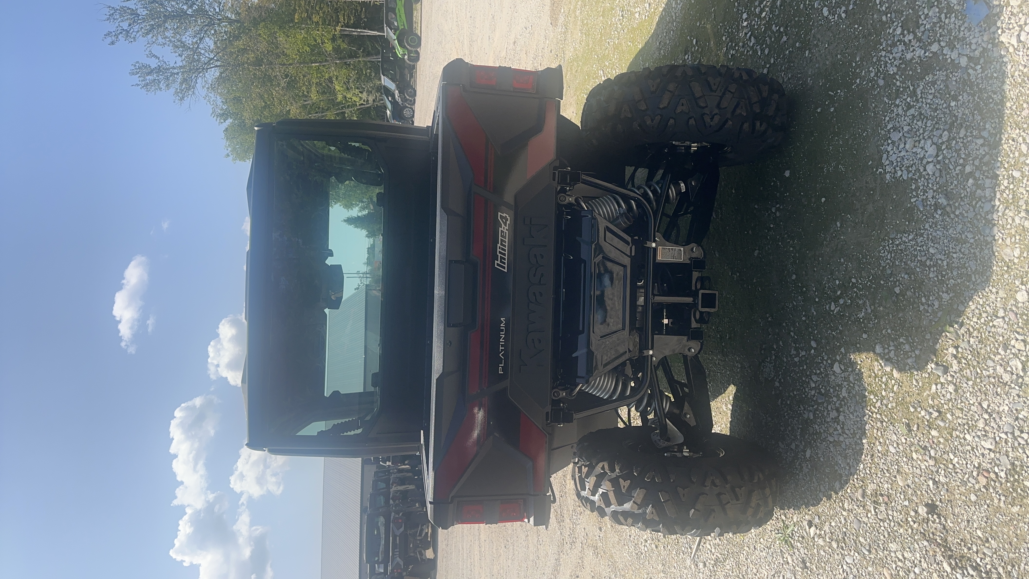 2026 Kawasaki Ridge Platinum Ranch Edition HVAC Metallic Deep Red/Ebony UTV