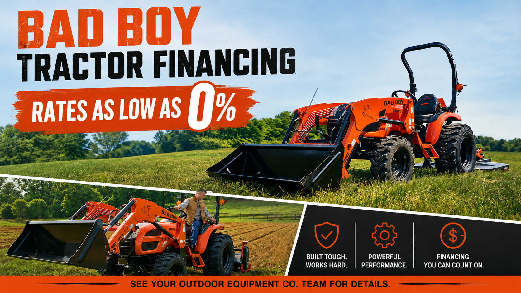 Bad Boy Tractor Financing
