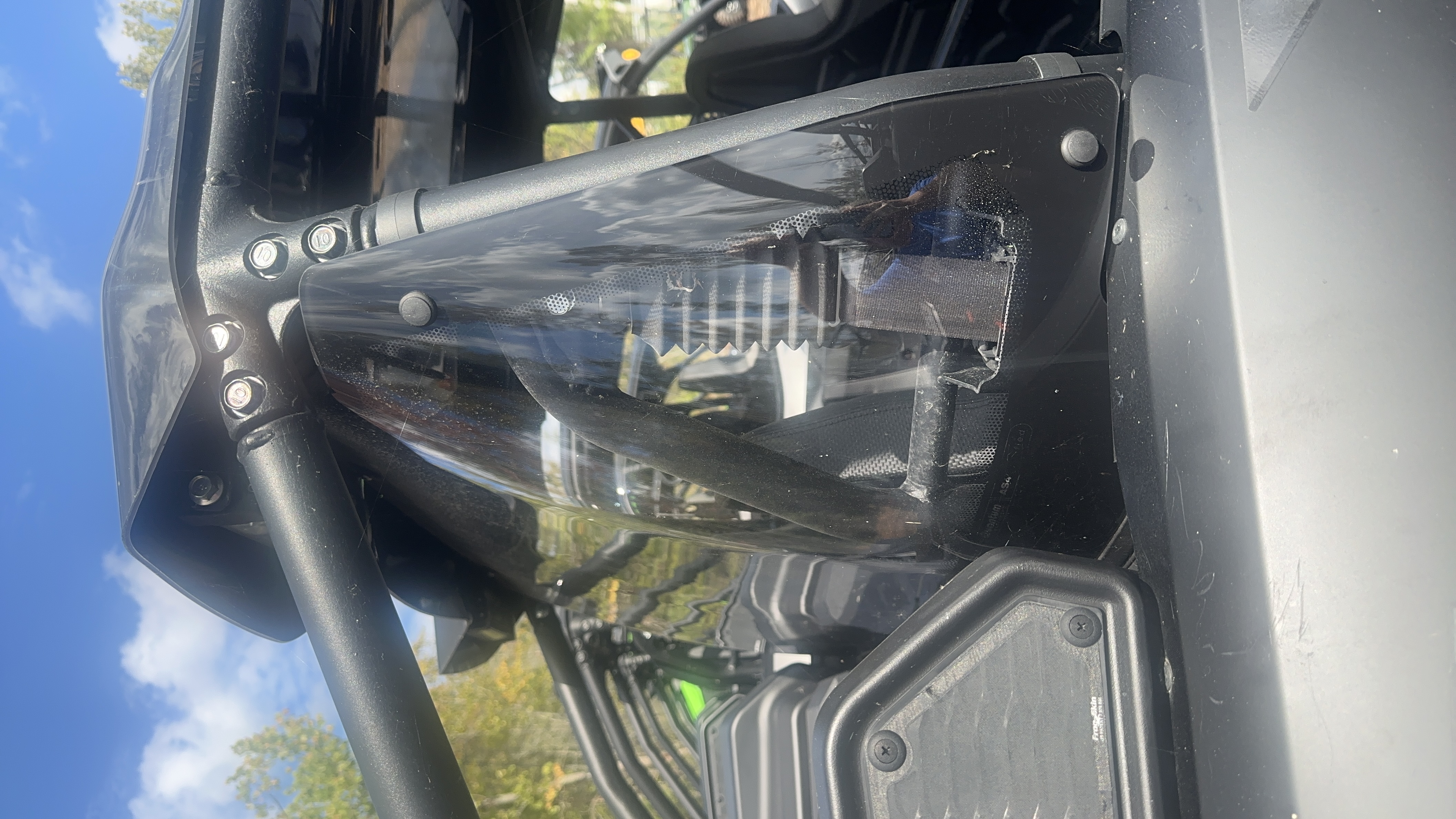 2026 Kawasaki Teryx KRX4 1000 Blackout Edition with glass windshield and rear panel UTV