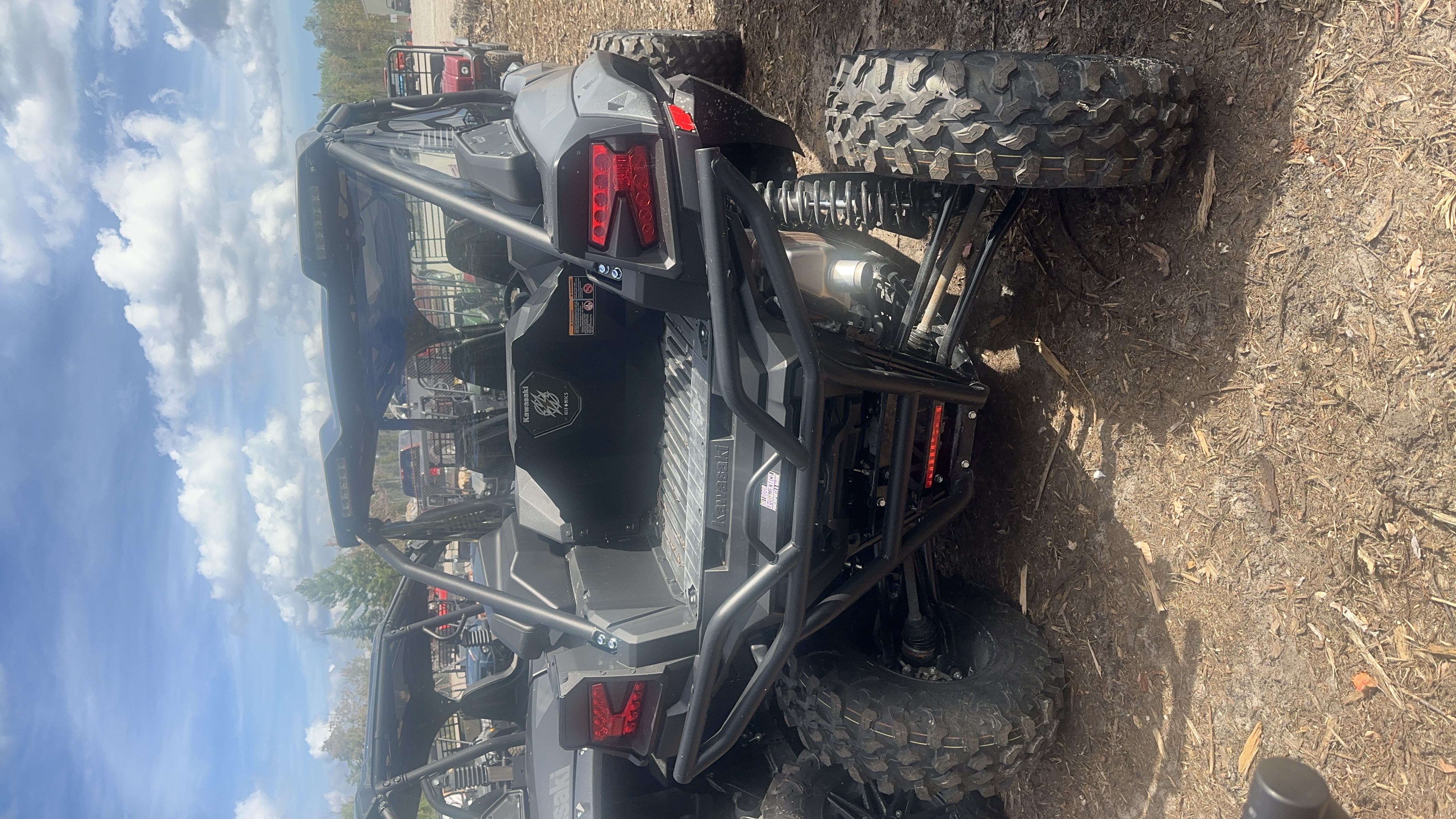 2026 Kawasaki Teryx KRX4 1000 Blackout Edition with glass windshield and rear panel UTV