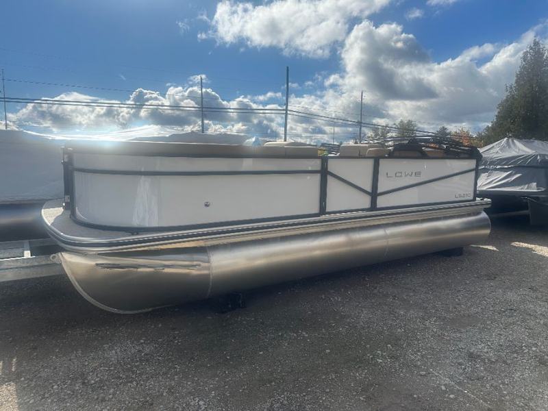 2026 Lowe LS 210 pontoon, white, on the lot