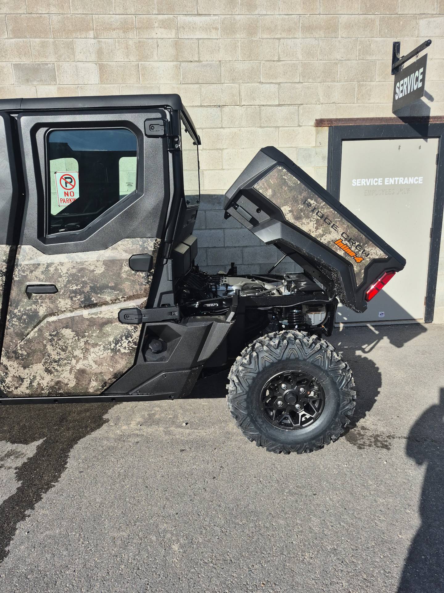 2027 Kawasaki Ridge Crew HVAC Camo w/ Side View Mirrors UTV
